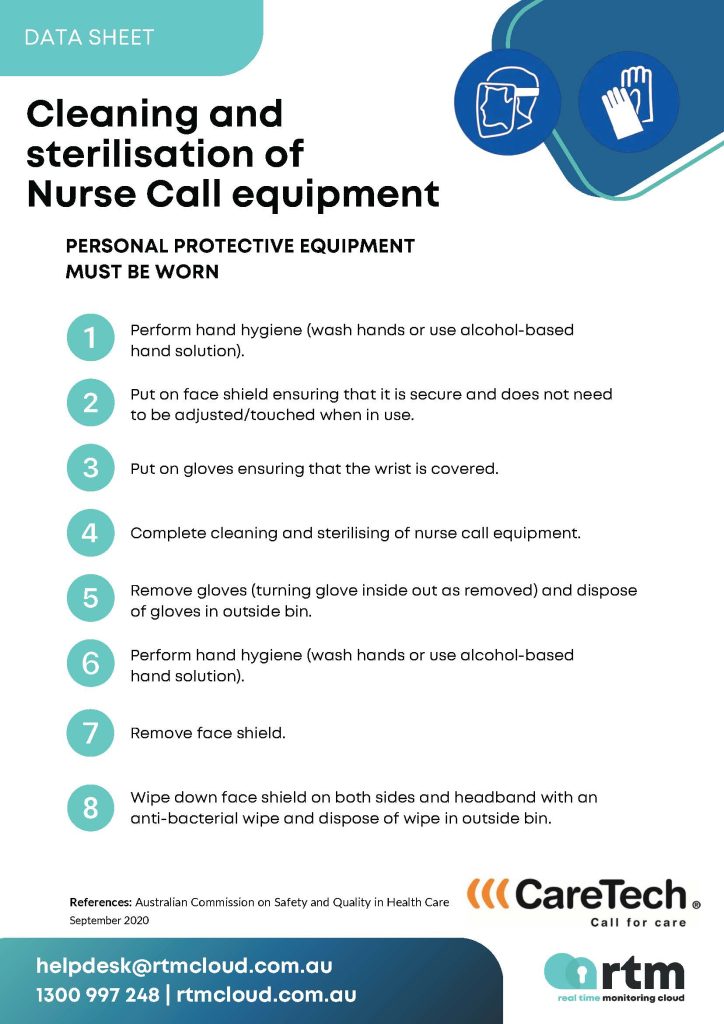RTM Cleaning and Sterilisation of Nurse Call Equipment